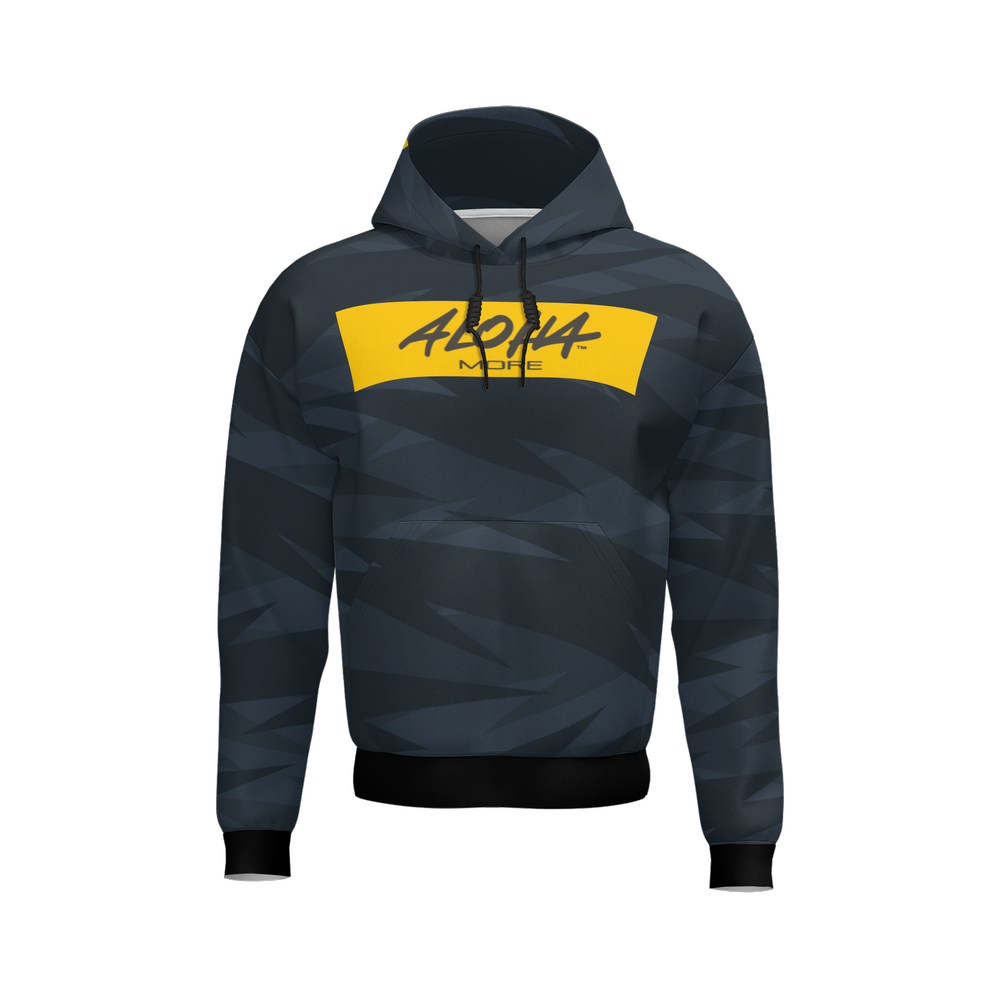 Black & Yellow Camo – Fleece Lined – Pocket Hoodie (unisex)