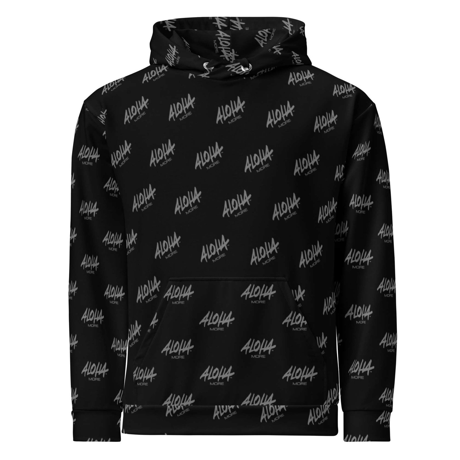 Aloha More – Black (Classic All Over Print) Unisex Hoodie