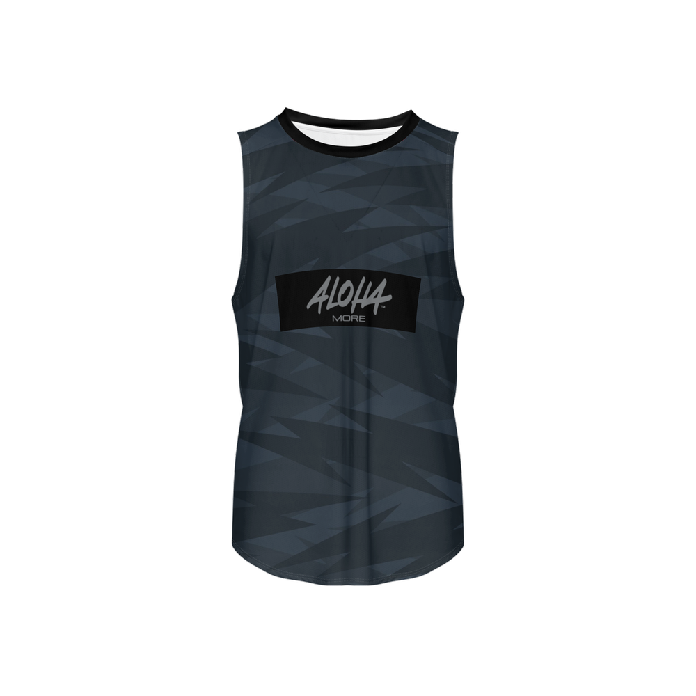 Black Camo Open Side Tank Top (Performance Mesh)