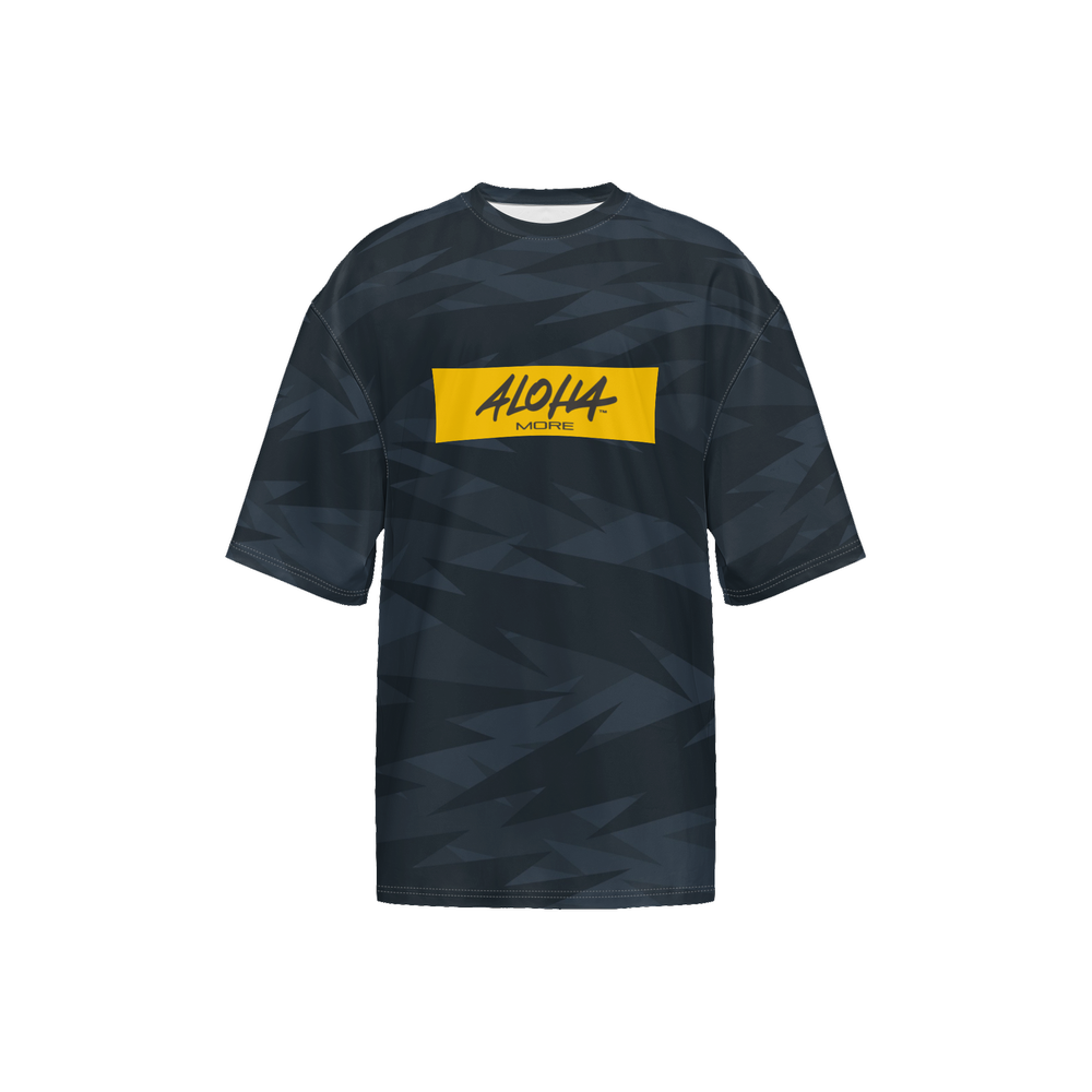 Black & Yellow Camo – Oversized Short-Sleeve Tee